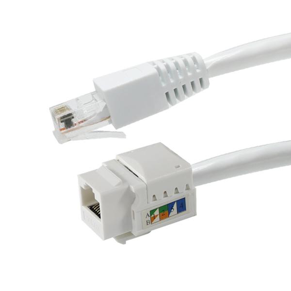 Cat6 RJ45 Keystone Coupler Female to Female Tool-Free