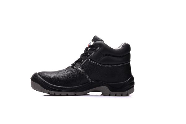 Genuine Leather Waterproof Safety Shoes Pu Injection Safety Trainers Steel Toe