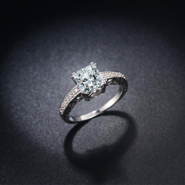 925 Sterling silver cz Ring Promise Engagement Wedding Rings for women Gemstones Wedding Ring for Party