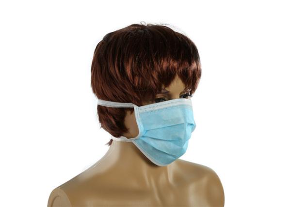 3 Ply Breathable Disposable Dust Mask 98% Bacterial Filtration Efficiency