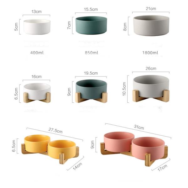 OEM ODM Elevated Cat Food Bowls Ceramic Pet Bowl Slow Feeder Dog Bowl Ceramic Dog Bowls Ceramic Cat Bowl