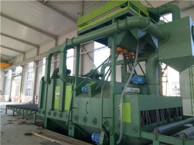 Machine de grenaillage de plaque d'acier du dérouillage 2m/min avec la ligne de pulvérisation