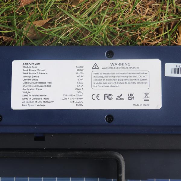 Kit de paneles solares plegables de 125 mmx125 mm portátil para acampar al aire libre