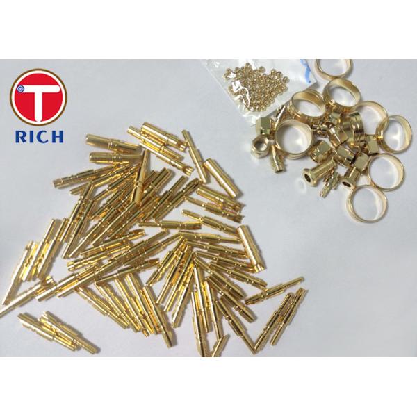 Barrel Plating Processing CNC Brass Parts Connector Probe Copper Needle Brass Bed Parts