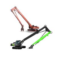 Three Parts Telescopic Demolition Boom , Q355B Q690D Demolition Excavator Arm