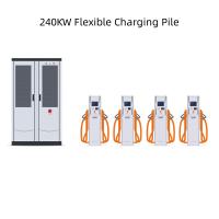 240KW Flexible Charging Pile DC EV Charging Station CCS1 CCS2 GB/T