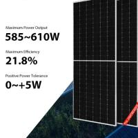 sistema bifacial solar do painel solar de painel 595W 600W de 585W 590W JA para a casa