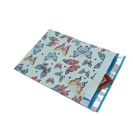 Self adhesive documents enclosed PE laminated Material  Plastic Bag with Adhesive Tap