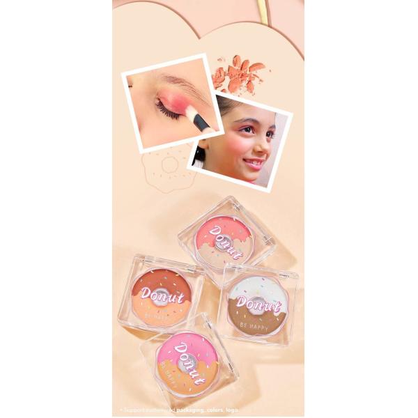 Exquisite Donut Eyeshadow Palette 4.2g Matte Powder Eyeshadow BSCI Certified