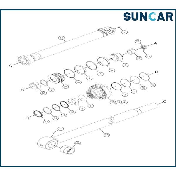 C.A.T CA5189271 518-9271 5189271 Набор уплотнителей для экскаваторов с помощью клеев [C.A.T E390F E390F L]