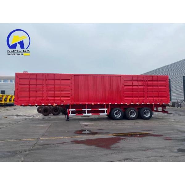 ABS Anti-lock Braking System 3 Axles 4 Axles Box Type Semi Trailer with Convertable Door