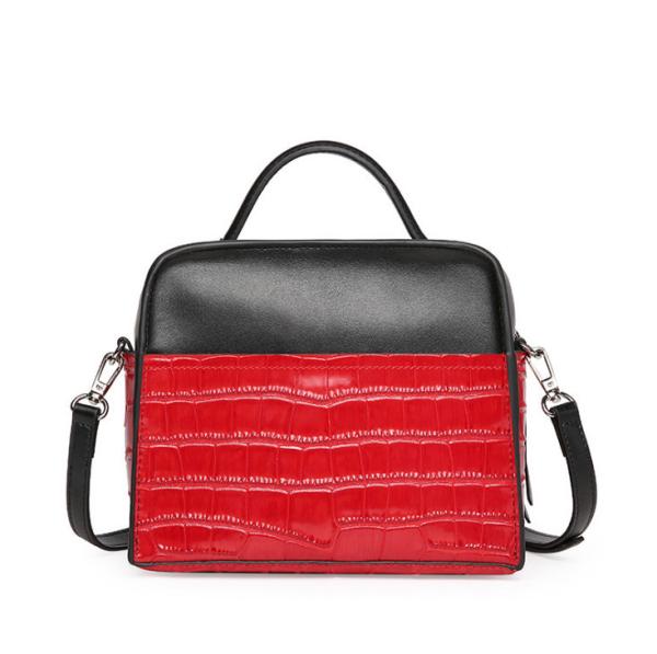 Portable Case Bag Stone Patten Cow Leather Tote Bags New Arrival Handbags with