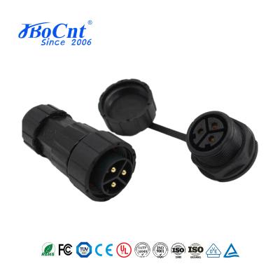IP68 PV Connector 3 Pin Waterproof Circular Connector For Photovoltaic System