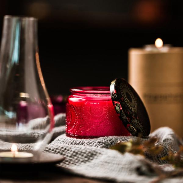 9.5cm*10.8cm Glass Carving Decorative Candle Holders