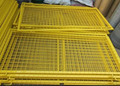 Durable Powder Coated Steel Wire Fencing Panels With Frame Finishing