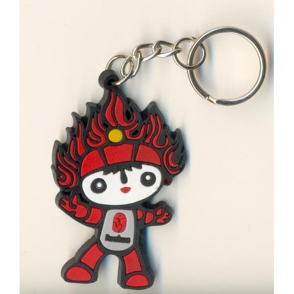 3D Effect Soft Rubber Key Tags Silk Screen Logos Outstanding Durability