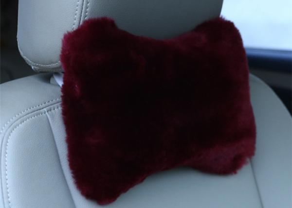 cor do creme do coxim de Seat do Lambswool do luxuoso do luxo de 45*45cm para a decoração home
