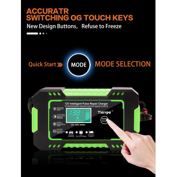 Портативный заряжатель 12V ремонта ИМПа ульс батареи ГЕЛЯ AGM
