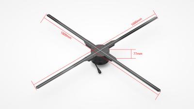 CE Approval 12W 30x4cm 3D Hologram Fan With 16GB Memory