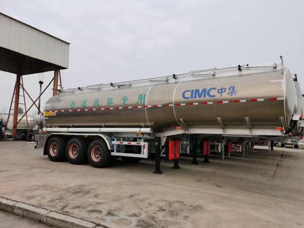 CIMC 3 axles 41cbms iron and stainless steel Ordinary liquid tank edible cooking oil semi trailer tanker