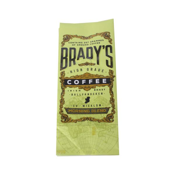 Glossy Printed Smell Proof Heat Seal Side Gusset Coffee Bag With Valve