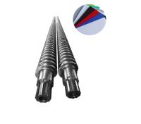 Co-rotation / contre-rotation vis coniques jumelles et fûts pour extrudeuse