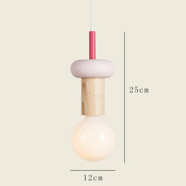 Nordic Lamp Wood LED Pendant Lights Kitchen Home Decor mini pendant lamp(WH-AP-595)