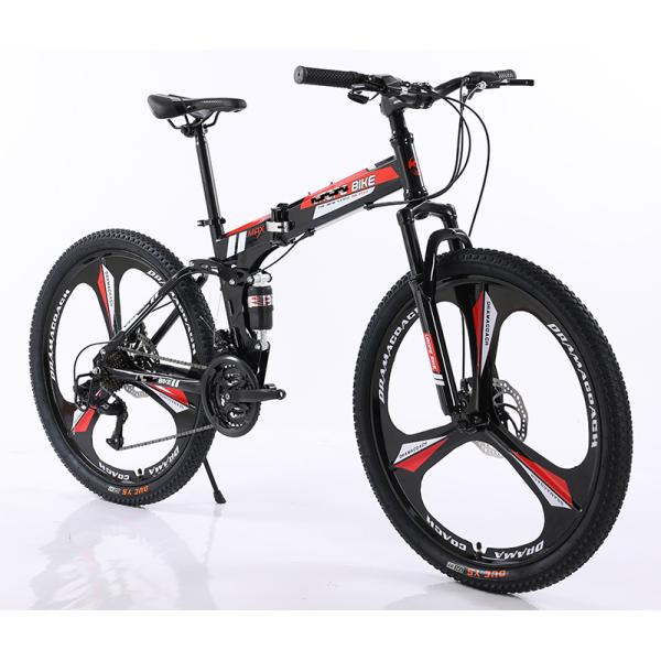 24 26 Inch Custom Gear Cycle Full Shockingproof Frame Folding Bike with Front Quick Release Sealed Bearing Hubs Steel Frame