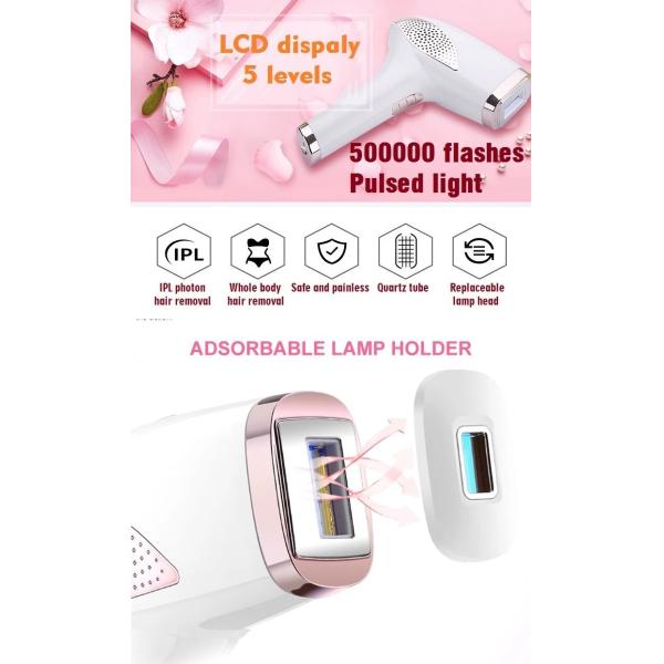 White 240V 3.5CM2 FCC FDA Approved IPL Hair Removal