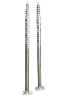 Galvanized Heavy Helical 40Cr Steel Ground Screw Piles 3ft Lead Length