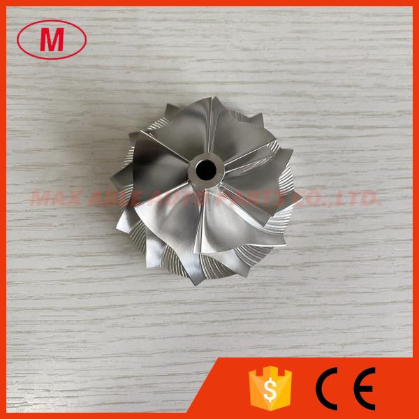 RHF55 48.62/65.00mm 6+6 blades high performance Turbocharger milling/aluminum 2618/billet compressor wheel