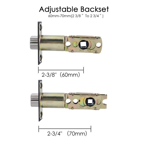 Zinc Alloy Door Locks Heavy Duty Triple Lever Locks Adjustable Plating Handle Locks Gate Door Locks With Key Door Handle