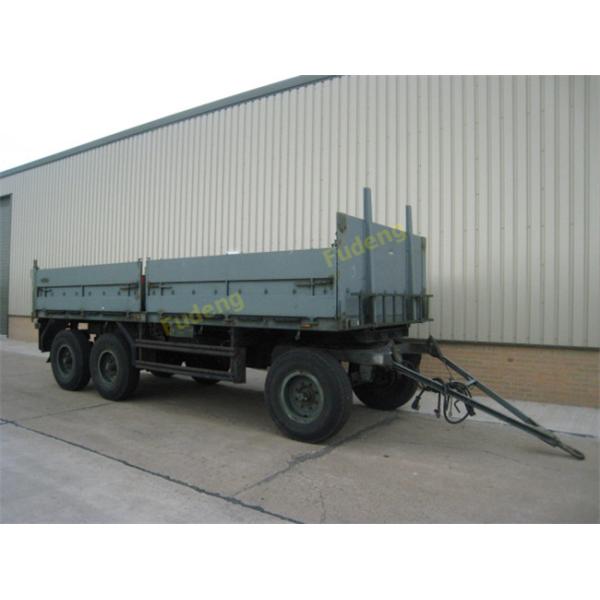 Bulk Cargo Side Wall Trailer FUWA / BPW Brand Axles Carbon Steel Material