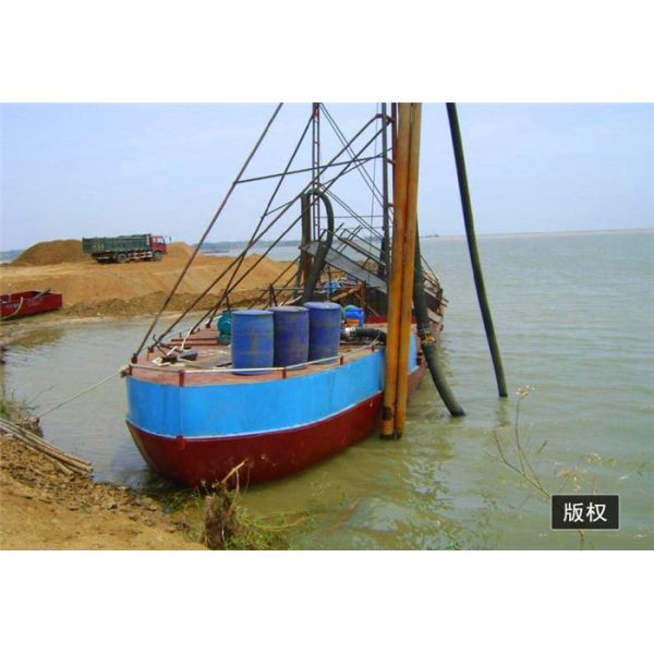 800m Discharging Distance Sand Dredging Pontoon 30m Dredging Depth 50cm Draught