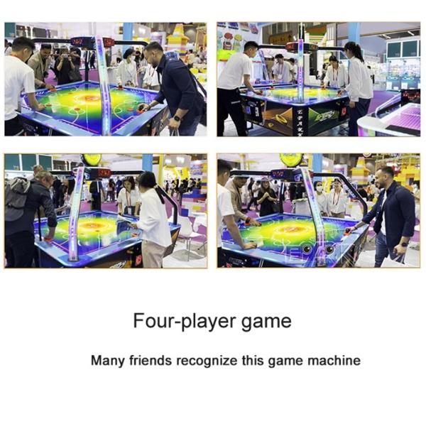 Amusement Park 4 Person Speed Hockey Coin Operated Arcade Hockey Game Machine
