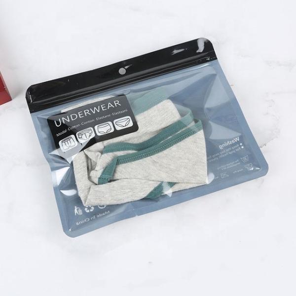 Underwear plastic packaging bag men women general self sealing mylar bag clothing socks zipper package