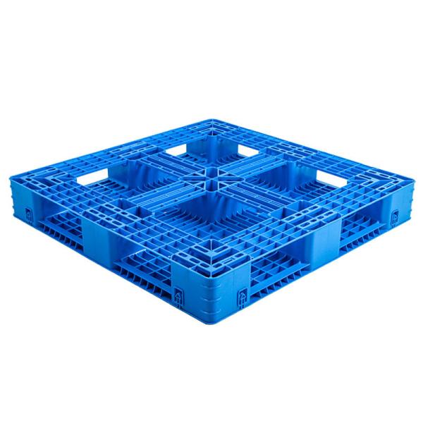 Pálete plástica do Euro do HDPE resistente empilhável industrial para a empilhadeira