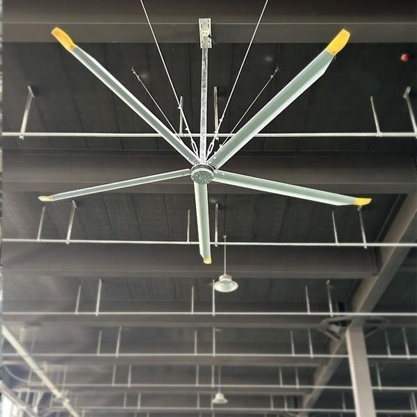 380V 供給電源 5 刃 3.0m 10FT 産業用 HVLS コンロラー付き大きな天井扇風機