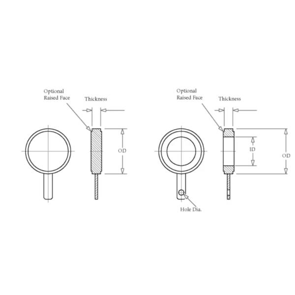 METAL ASME B16.5 300# RF B564 UNS N06600 Flange de aço de liga de níquel