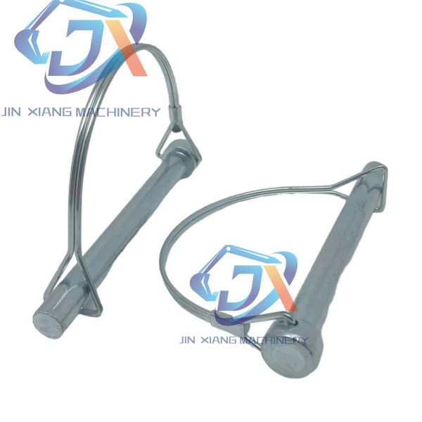 Excavator D-Type Steel Quick Release Fasteners Clevis Pin with Round Wire Lock Pull Ring Lock Catch and Spring Fasteners