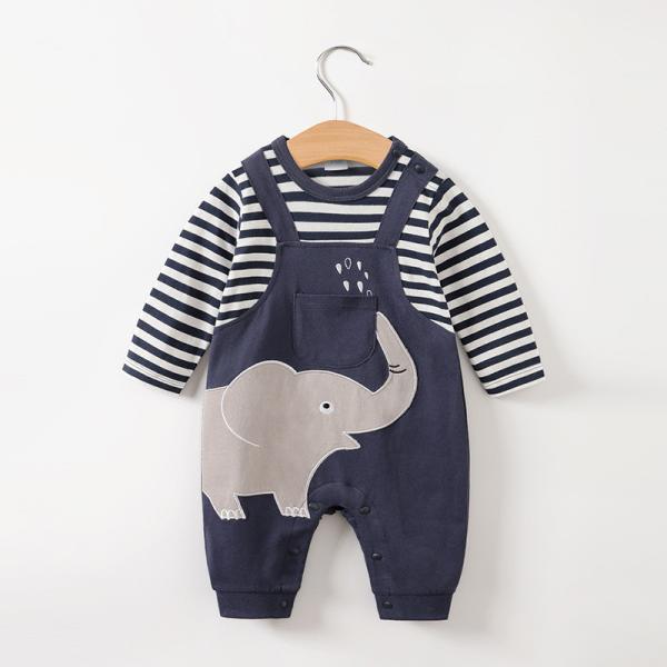 Children'S Short Sleeve Overall For Newborn Cartoon Strap Overalls Spring Autumn