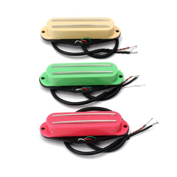 SSS Ceramic Magnet Mini Guitar Pickup Hot Rail Chrome Dual Rail High Output