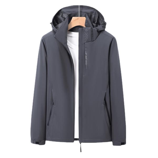 Regular Length Men's Windbreaker Jacket for Spring and Autumn XMAMLON Custom Clothing