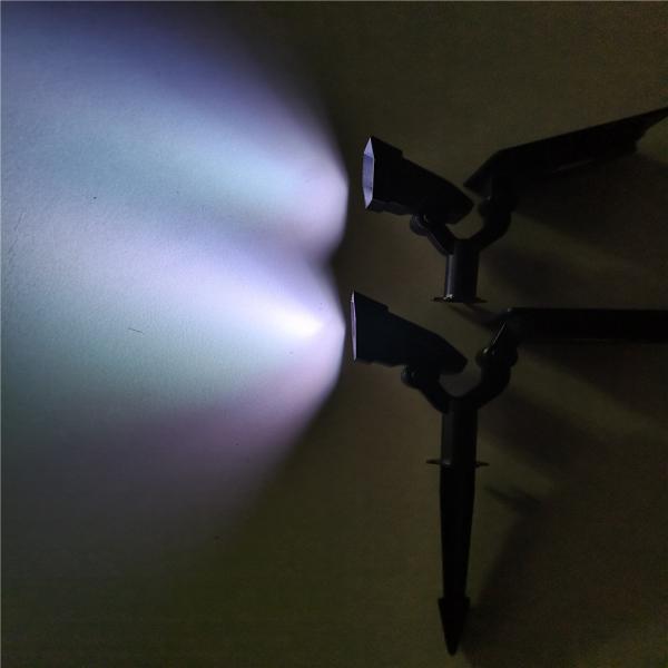 les lumières extérieures monocristallines de mur du panneau solaire 1.5W, 6000K ont mené les lumières au sol solaires