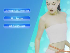 Reduce Cellulite Fat Freeze Cryolipolysis Slimming Device With Touch Screen RF Cavitation