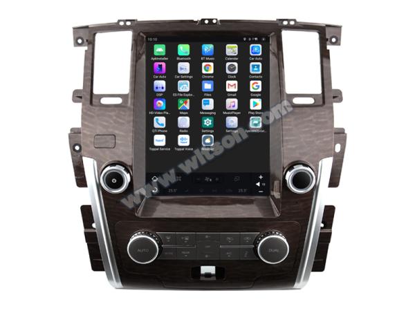 12.1 ScreenTesla Vertical Android Screen For Nissan Patrol Royale Armada Y62 2010-2020 Car Multimedia Stereo GPS Carplay Player