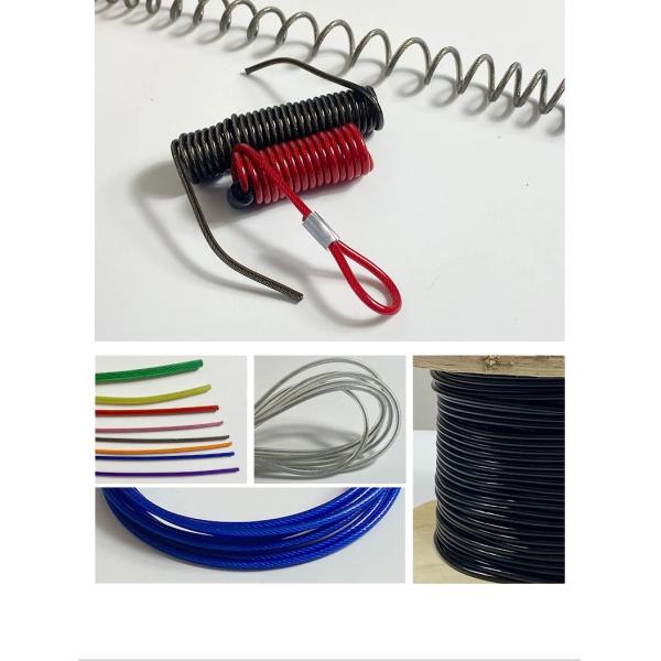 7*7 Construction Stainless Steel TPU PVC Wire Rope for Non-Alloy Applications at in AiSi Standard