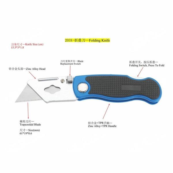 19mm 6pcs Blades Work Knife Heavy Duty Box Cutter Home Renovation