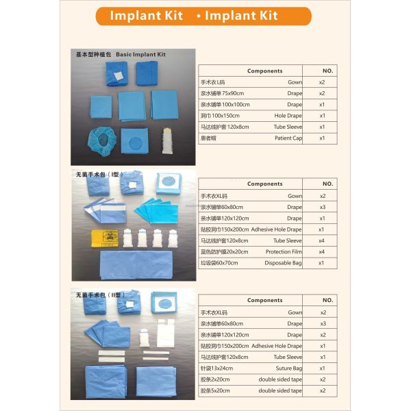 Disposable Dental Implant Kit Disinfection box Dental Consumable Dental Other Instruments Dental implant Device & accessoies Dental X-ray & Oral-Camera Dental Chair Dental Handpiece Dental