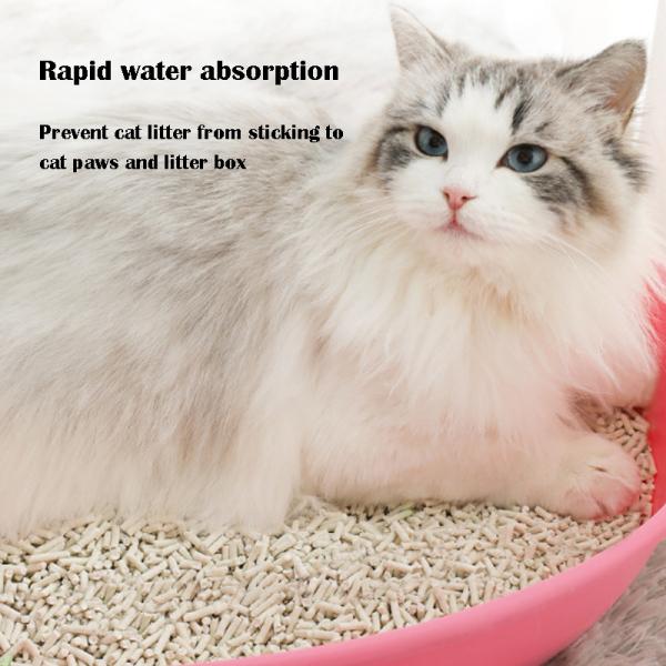 ODM Natural Cat Litter Strong Deodorization Clumping Tofu Cat Litter 3.0mm